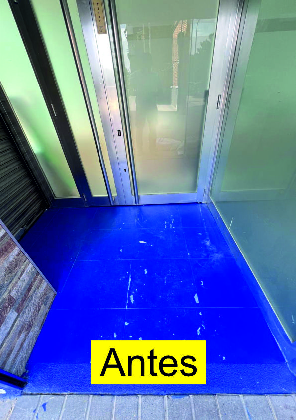 suelo vinilico antes